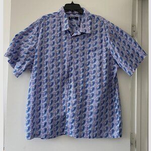 Men's Cremieux Classics Short Sleeve Button Down XXL Paisley RN 58909